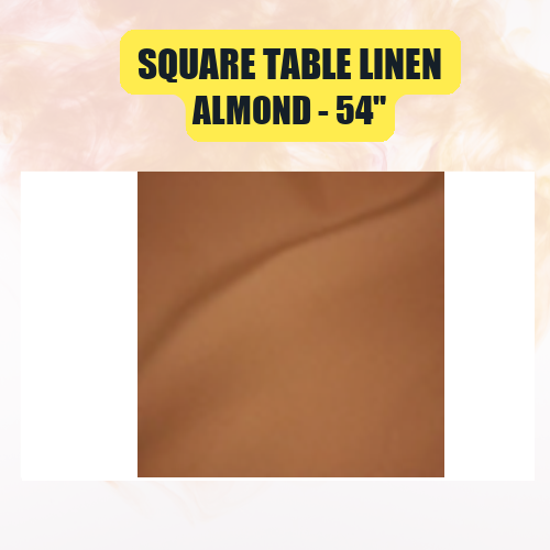 Square Table Linen 54" | Premium Overlay Tablecloth in 40+ Colors