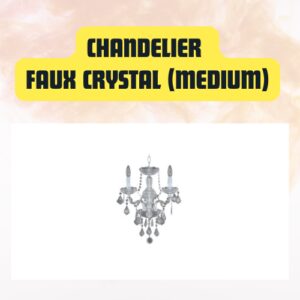 Chandelier Faux Crystal Medium...