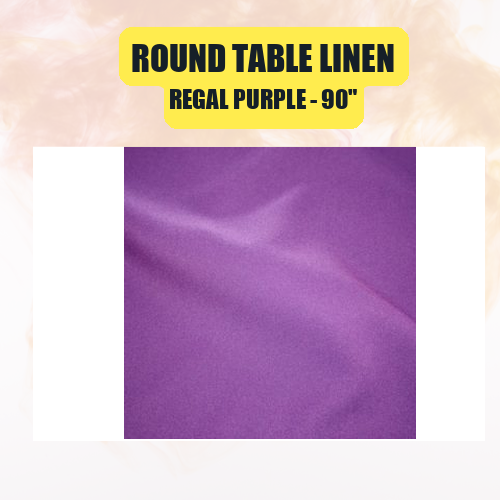 Round Table Linen 90" | Premium Event Tablecloth | 40+ Colors Available - Image 40