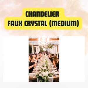 Chandelier Faux Crystal Medium...