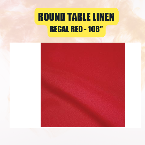 Round Table Linen 108" | Floor-Length Fit for 48" Round Tables | 40+ Color Options - Image 42