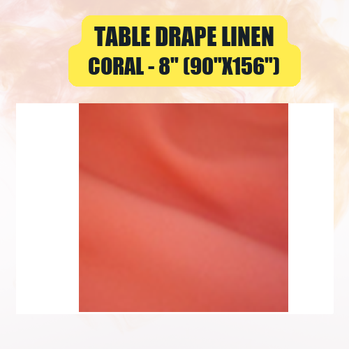 Table Drape Linen, 8" (90"x156") - Image 14