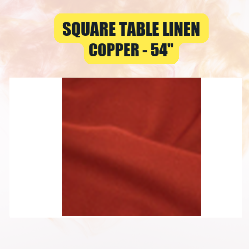 Square Table Linen 54" | Premium Overlay Tablecloth in 40+ Colors - Image 13