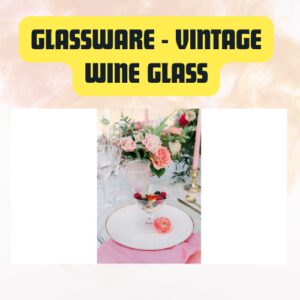 Glassware Vintage Wine Glass...