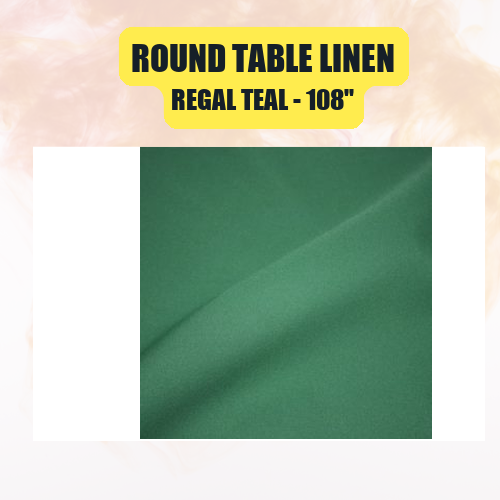 Round Table Linen 108" | Floor-Length Fit for 48" Round Tables | 40+ Color Options - Image 43