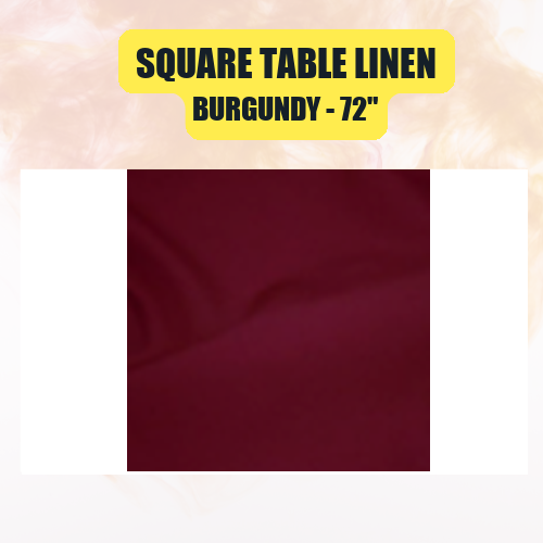 Square Table Linen, 72" | Elegant Event Tablecloth in 40+ Colors - Image 6