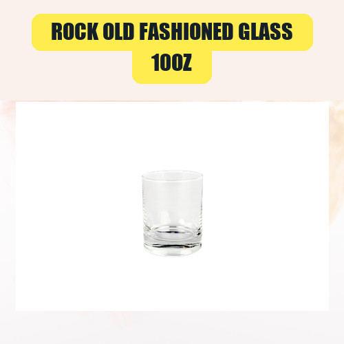 10oz Rock Old Fashioned Glass | Bar Glassware Rental for Weddings & Events