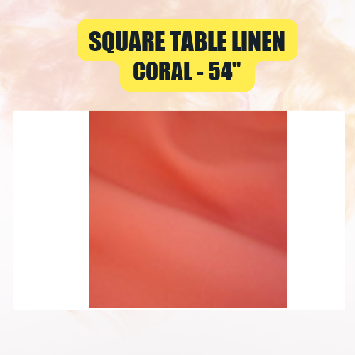 Square Table Linen 54" | Premium Overlay Tablecloth in 40+ Colors - Image 14