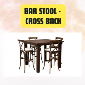 Bar Stool Cross Back...