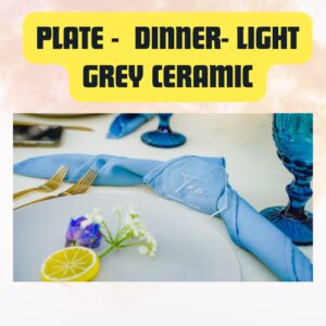 Plate Dinner Light Grey Ceramic | Modern Minimalist Tableware