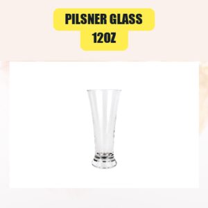 12oz Pilsner Glass | Bar Glassware Rental for Weddings & Events