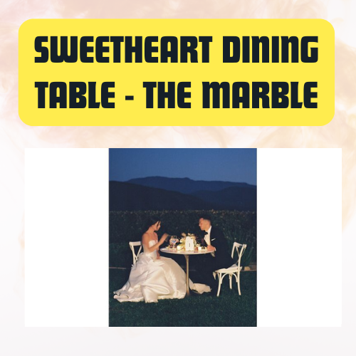 Sweetheart Dining Table Marble | Elegant Modern - Image 3