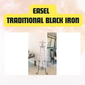 Traditional Black Iron Easel...