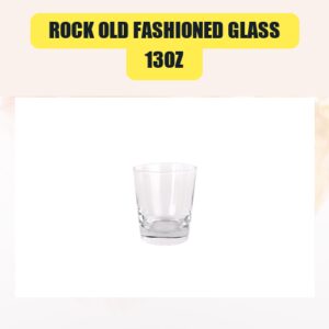 13oz Rock Old Fashioned Glass | Bar Glassware Rental for Weddings & Events