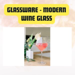 Glassware Modern Clear Wine Glass | Elegant for Red & White Wine