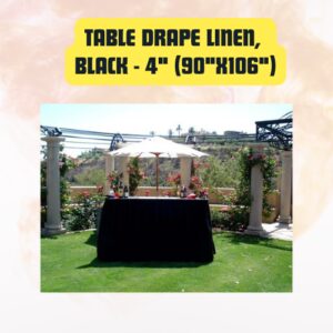 Table Drape Linen 4″...