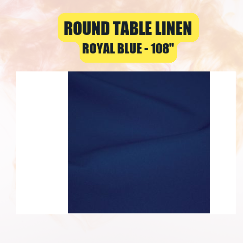 Round Table Linen 108" | Floor-Length Fit for 48" Round Tables | 40+ Color Options - Image 44