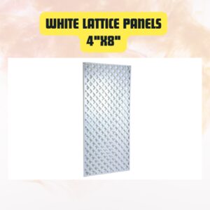 White Lattice Panel 4′...