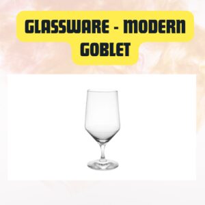 Glassware Modern Clear Glass Goblet | Elegant Water & Cocktail
