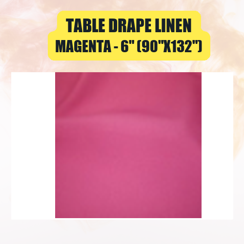 Table Drape Linen 6" (90"x132") | Floor-Length Banquet Table Linen - Image 29