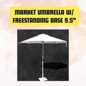 Ivory Market Umbrella with...