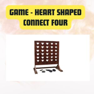 Giant Heart-Shaped Connect Four Game | Oversized Party & Event Lawn Game