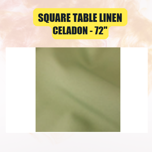 Square Table Linen, 72" | Elegant Event Tablecloth in 40+ Colors - Image 9