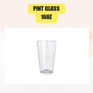 16oz Pint Glass | Bar Glassware Rental for Weddings & Events