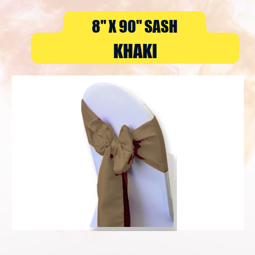 Sash 8" x 90" | Chair Sash Linen for Weddings & Events - Image 26
