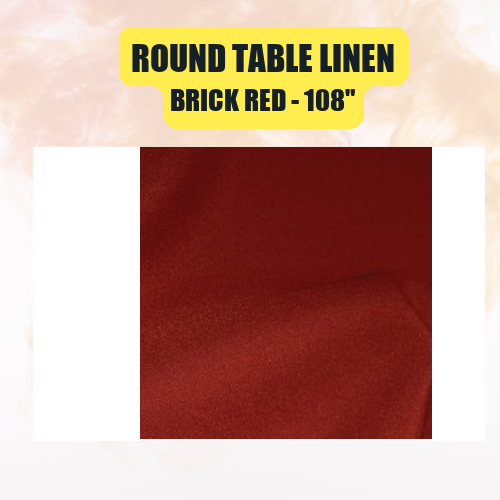 Round Table Linen 108" | Floor-Length Fit for 48" Round Tables | 40+ Color Options - Image 4