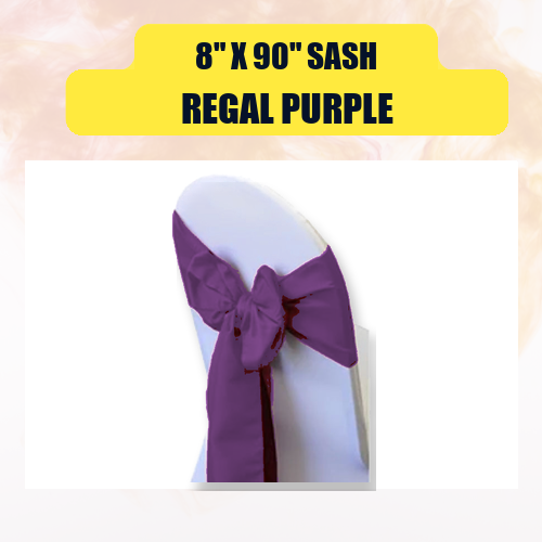 Sash 8" x 90" | Chair Sash Linen for Weddings & Events - Image 40