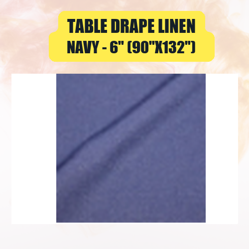 Table Drape Linen 6" (90"x132") | Floor-Length Banquet Table Linen - Image 31