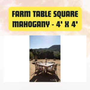Square Farm Dining Table...