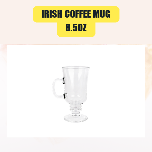8.5oz Irish Coffee Mug | Bar Glassware Rental for Weddings & Events