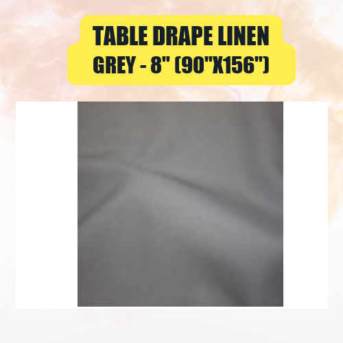 Table Drape Linen, 8" (90"x156") - Image 22