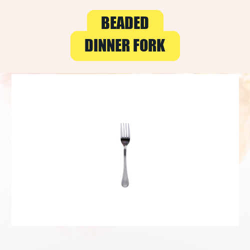 Beaded Dinner Fork | Beaded Dinner Fork Flatware Rental for Weddings & Events