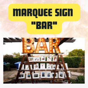 BAR Marquee Sign Letters – Illuminated Event Display Sign 24"