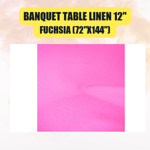 Banquet Table Linen 12" (60" x 120") | Premium Tablecloth for Events & Weddings | 40+ Colors Available - Image 19