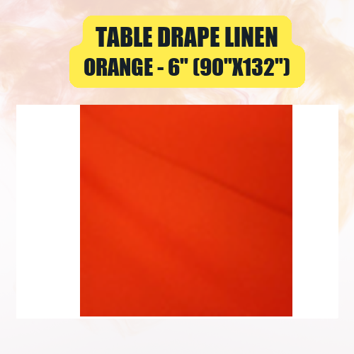 Table Drape Linen 6" (90"x132") | Floor-Length Banquet Table Linen - Image 33