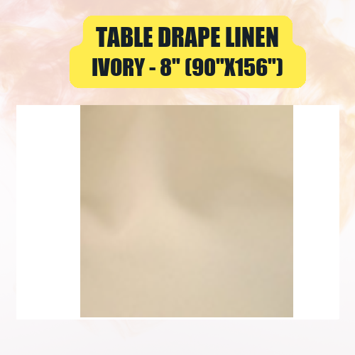 Table Drape Linen, 8" (90"x156") - Image 24
