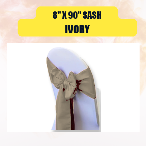 Sash 8" x 90" | Chair Sash Linen for Weddings & Events