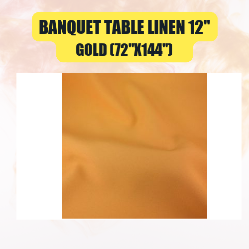Banquet Table Linen 12" (60" x 120") | Premium Tablecloth for Events & Weddings | 40+ Colors Available - Image 20