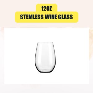 12oz Stemless Wine Glass...