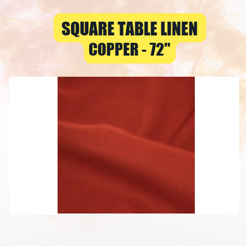 Square Table Linen, 72" | Elegant Event Tablecloth in 40+ Colors - Image 13