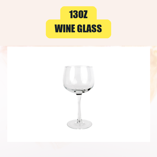 13oz Wine Glass | 13oz Wine Glass Glassware Rental for Weddings & Events