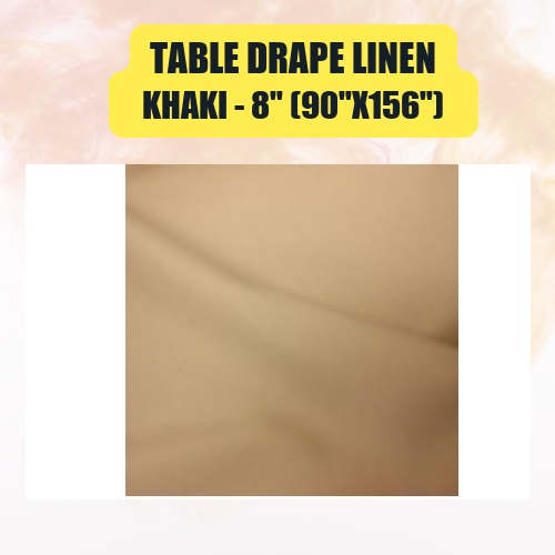 Table Drape Linen, 8" (90"x156") - Image 26